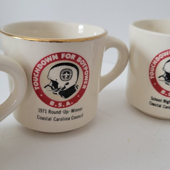 Vintage Lot of 6 Boy Scouts Of America Assorted Coffee Mugs/Cups Made In USA - Picture 5 of 9